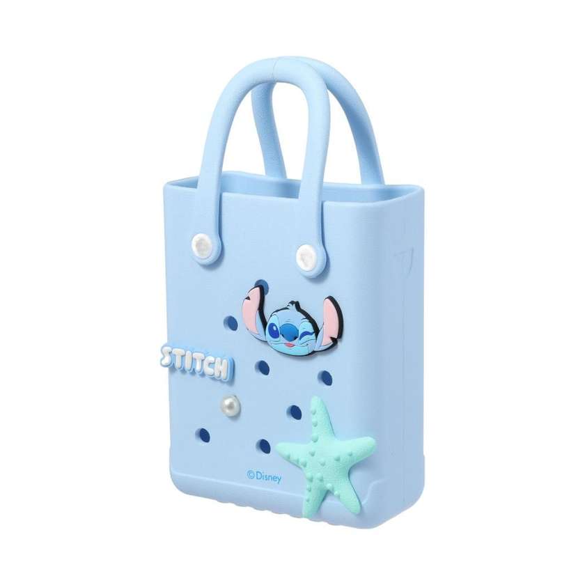 Disney Lilo & Stitch Collection Holes Small Handheld Bag (Stitch,Blue)