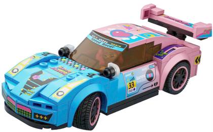 3-in-1 Building Block Racing Car Series(Pink,MY-002)