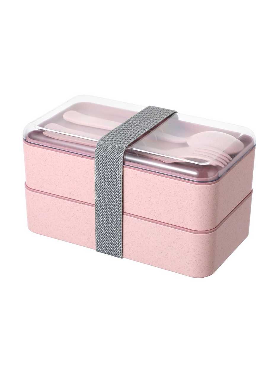 კონტეინერი/Double-layer Bento Box 1000ml (Pink)
