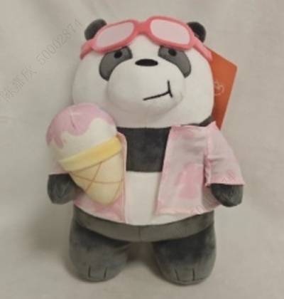 რბილი სათამაშო/WE BARE BEARS SEASIDE MUSIC FESTIVAL 11in. Plush Toy(Ice Cream Panda)
