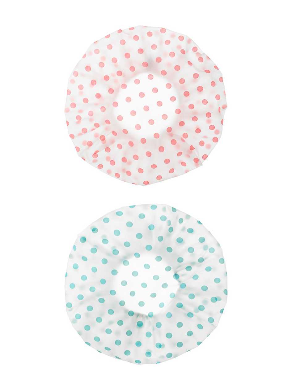 შხაპის ქუდი/Wavy Dots Waterproof Shower Caps (2 pcs)