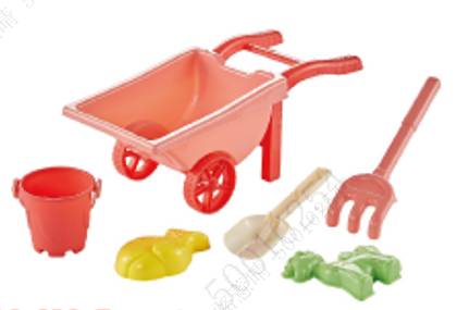 ქვიშის სათამაშო ნაკრები/Beach Cart Set (Pink)