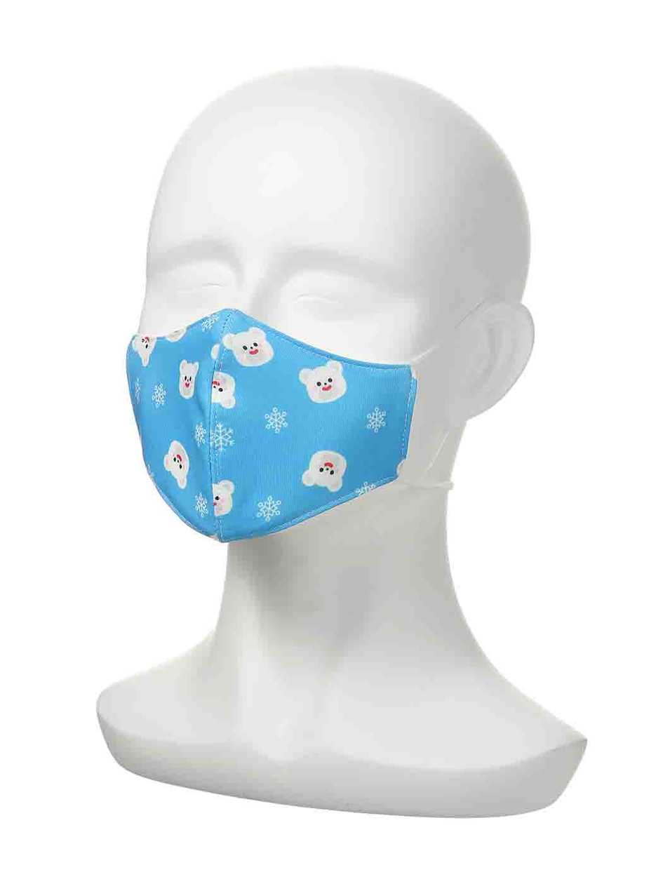 საბავშვო პირბადე/Zoo Series Printed Face Mask for Kids (Snow Bear)