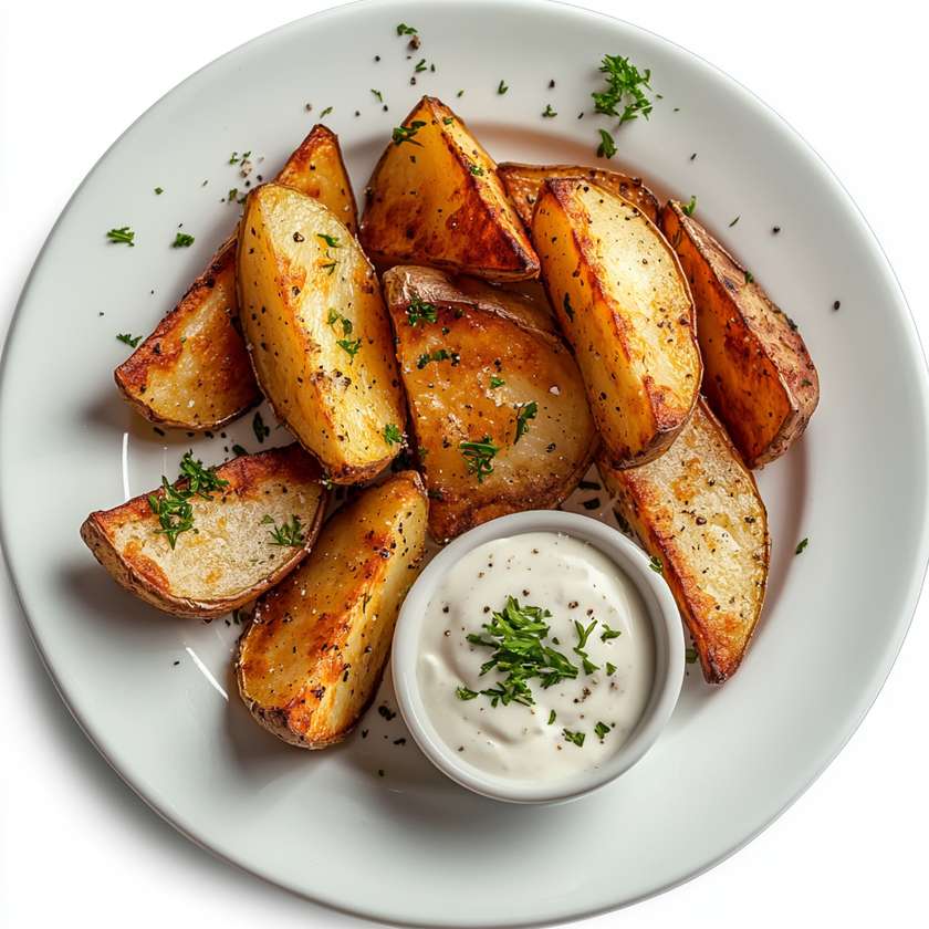 Lemon, lime & herb potato fries