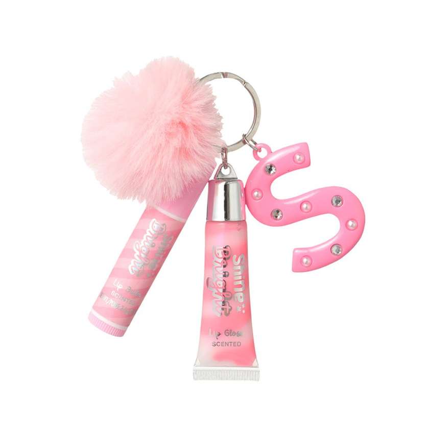 საბავშვო ტუჩის მოვლის ნაკრები/Dessert Theme Letter Design Lip Care Keychain (S)