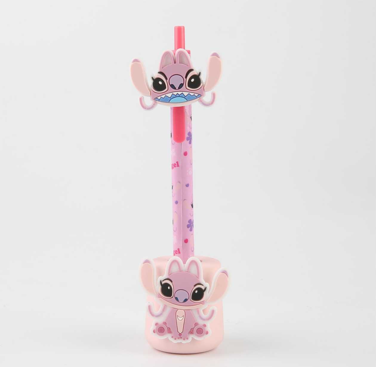 Disney Stitch Collection Figure Ballpoint Pen Set (1.0mm, Black) (Angel) PDQ