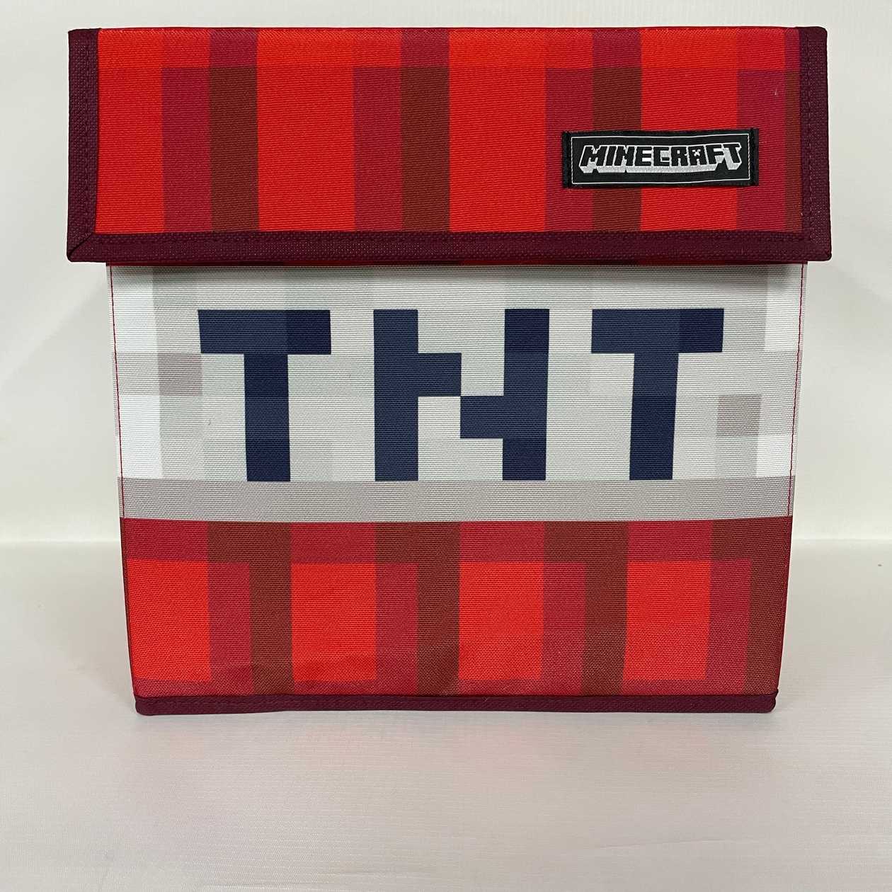 სათავსო ყუთი/Minecraft Square Cloth Storage Box(Red)