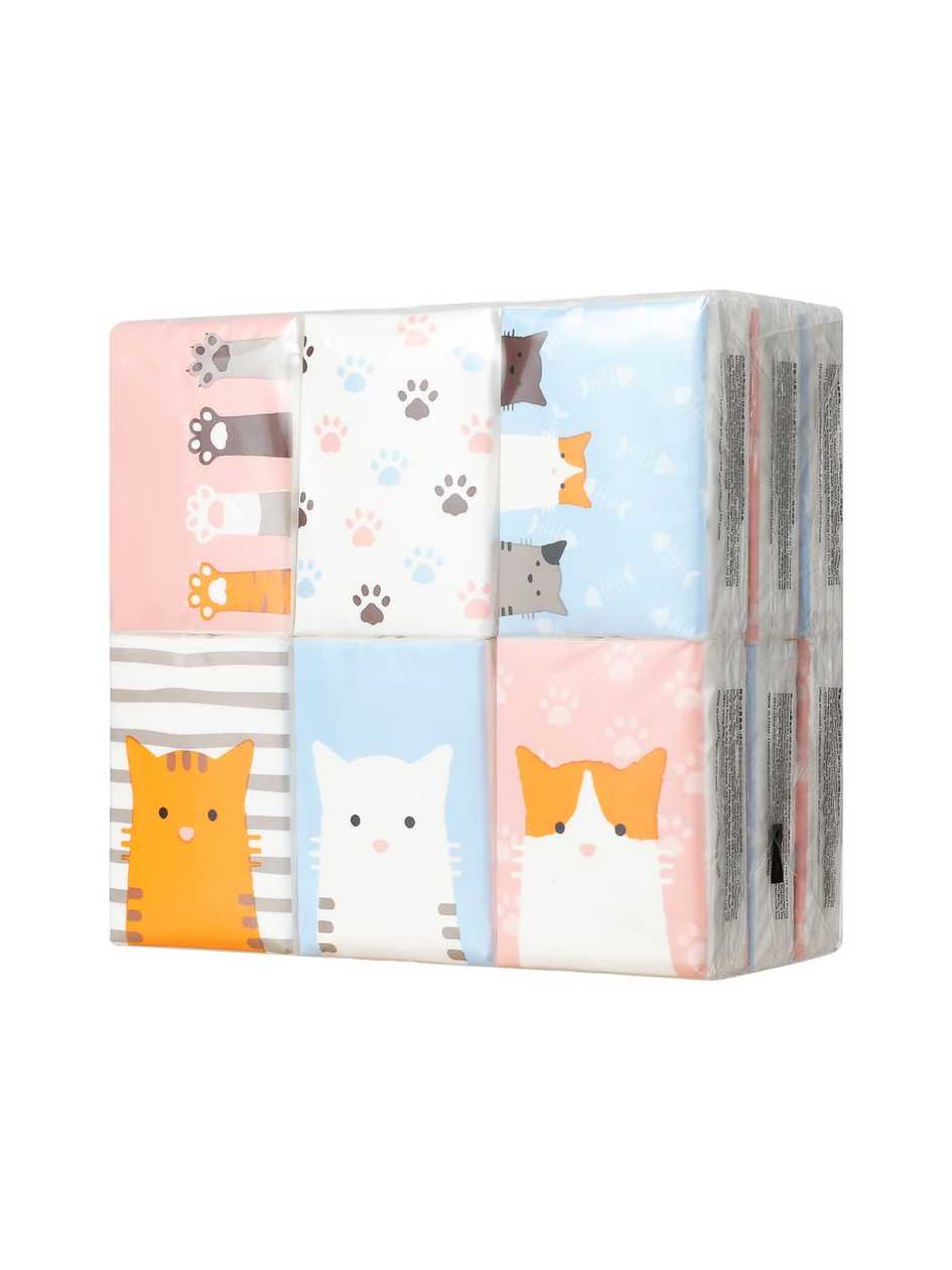 ხელსახოცი/Cartoon Unscented Facial Tissues (18 Packs)
