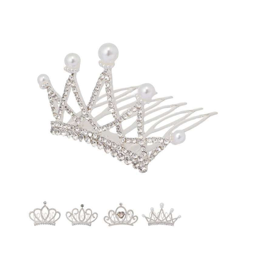 თმის აქსესუარი (გვირგვინი)/Princess Diamond-Like Small Crown