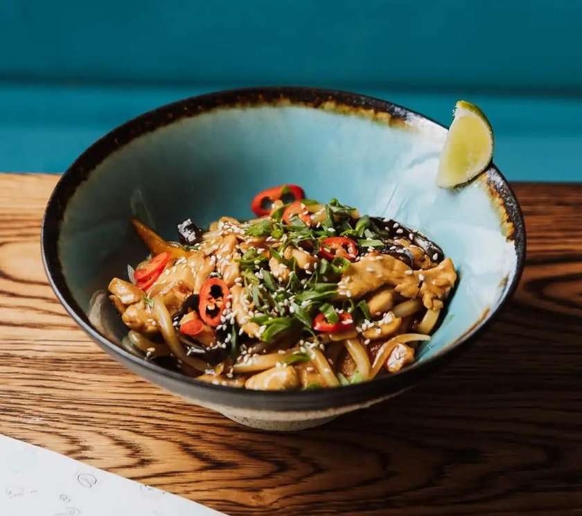 Udon with Chicken