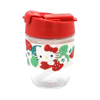 Sanrio characters Glass Bottle (350mL)(Hello Kitty)