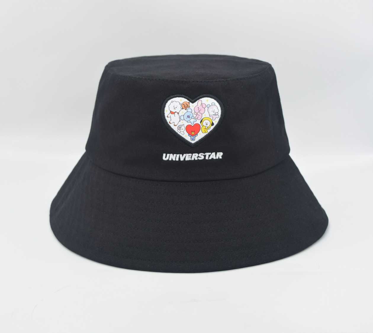ქუდი/BT21 Collection Black Heart Bucket Hat