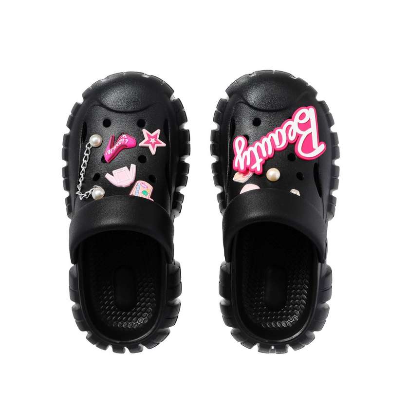 ჩუსტი(37-38)/Lovely Clogs (Black, 37-38)