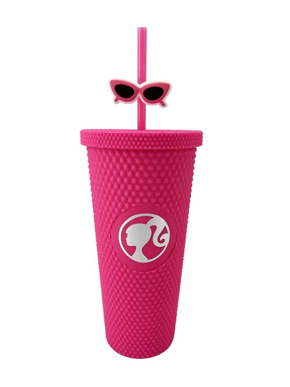 ჭიქა საწრუპით/Barbie Collection Studded Tumbler with Straw (700mL)