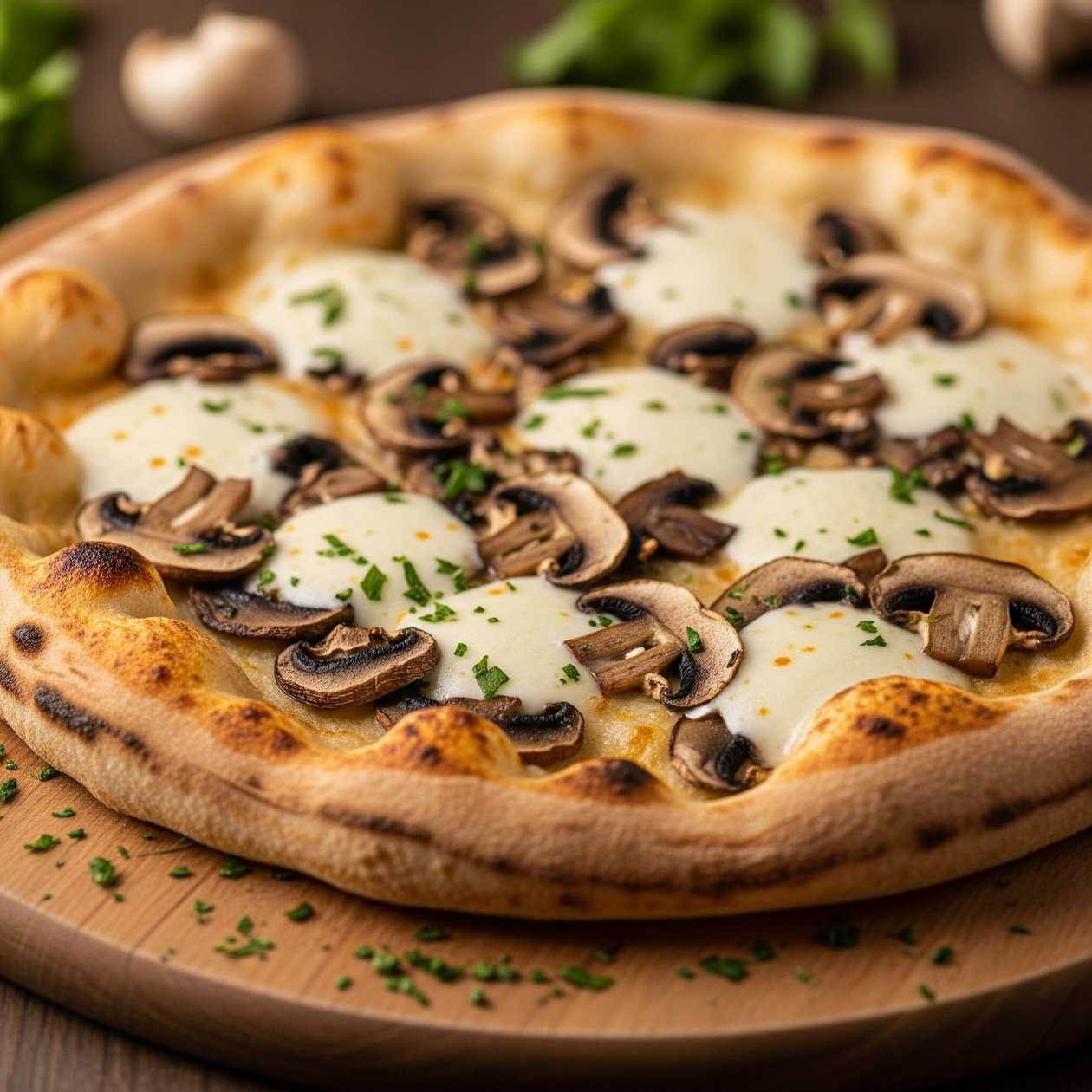 Pizza Funghi Bianca