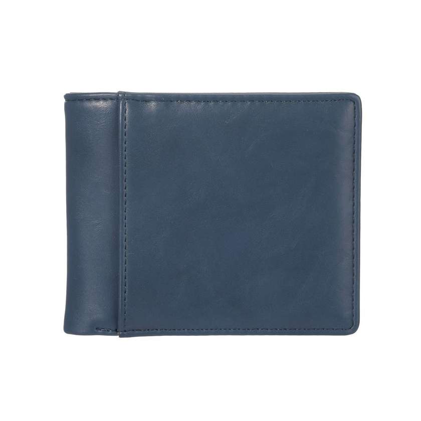 Mens Stone Pattern Bifold Wallet(Navy Blue)