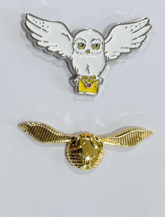 Harry Potter Hedwig & Golden Snitch Badges