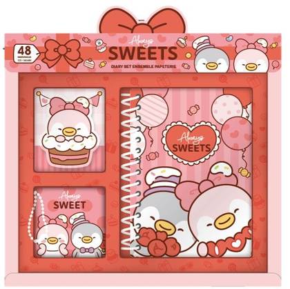 Mini Family Sweet Collection Diary Set (3 Pcs) (Sweets)