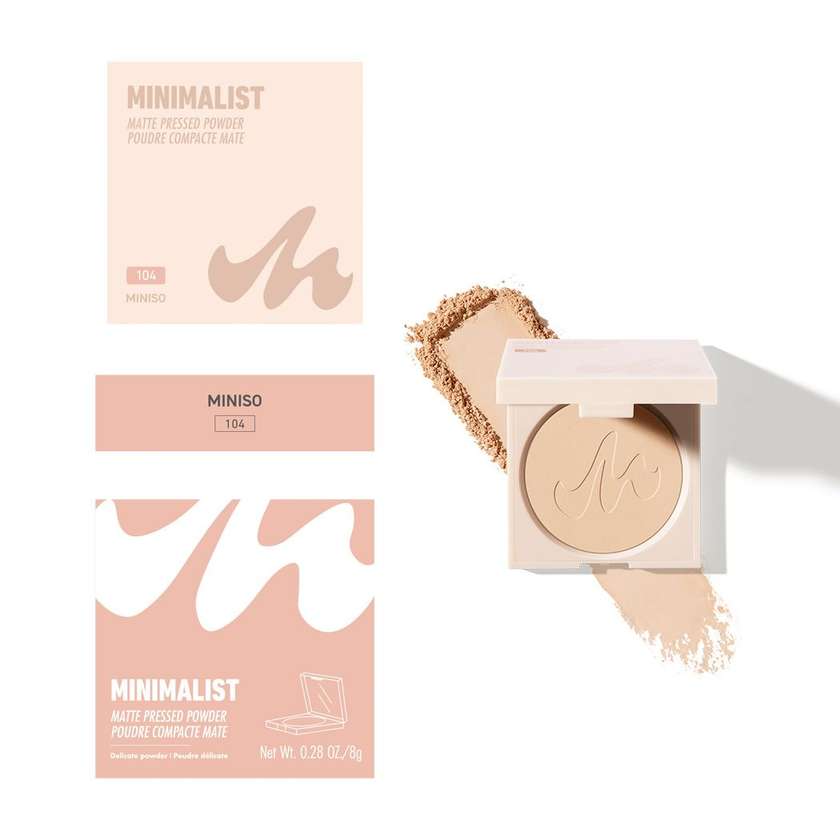 პუდრი/Minimalist Matte Pressed Powder (104)