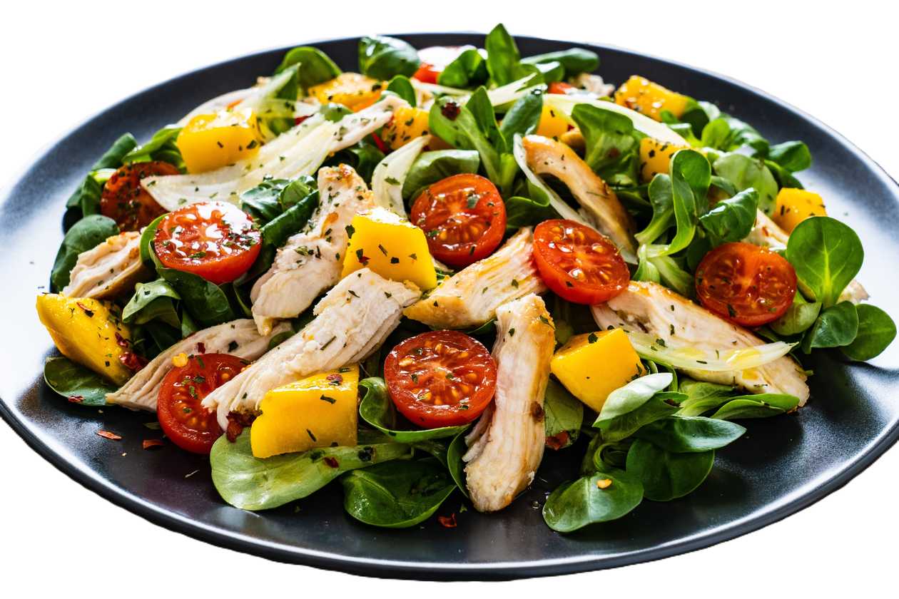 Caesar salad with chicken