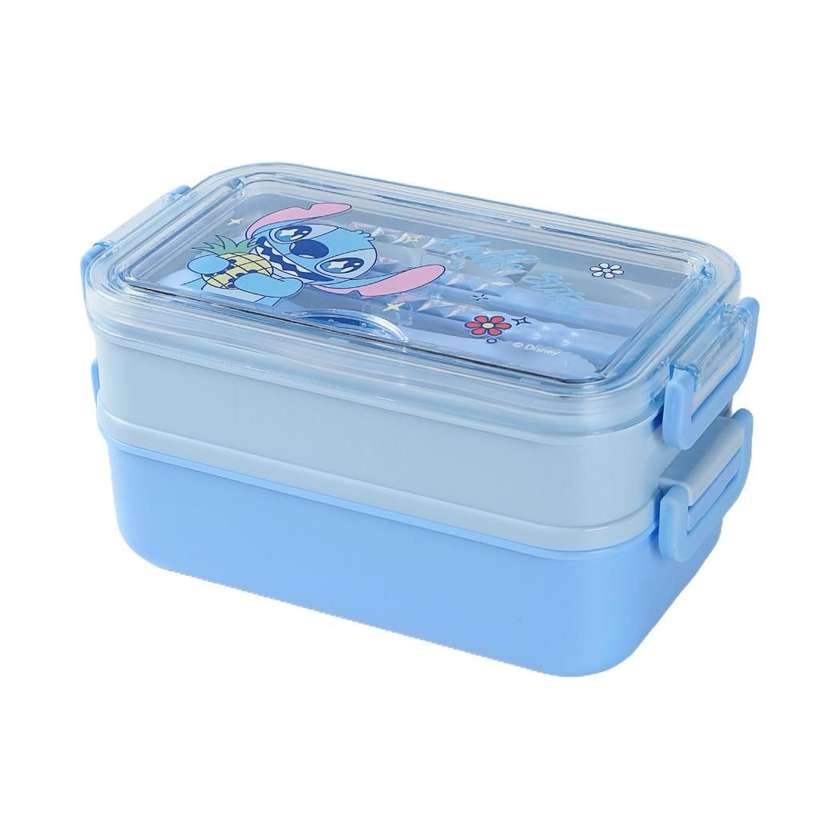 საკვების კონტეინერი/Disney Stitch Dinner Party Collection Double-Layer Lunch Box 1400mL