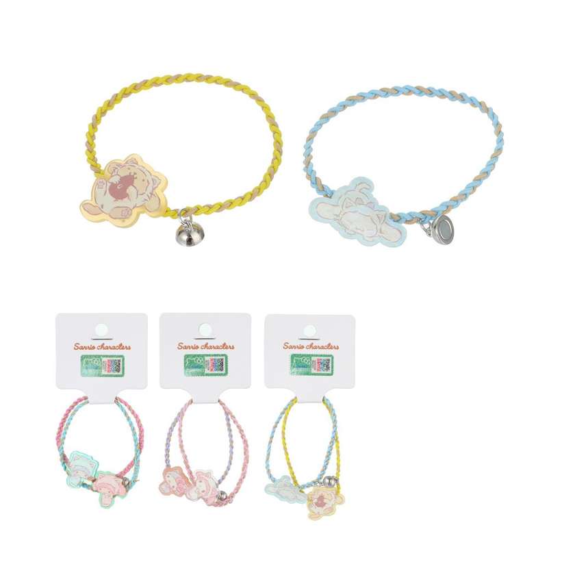 Sanrio characters Interesting Peekaboo Series Braided Hair Tie (2 pcs)