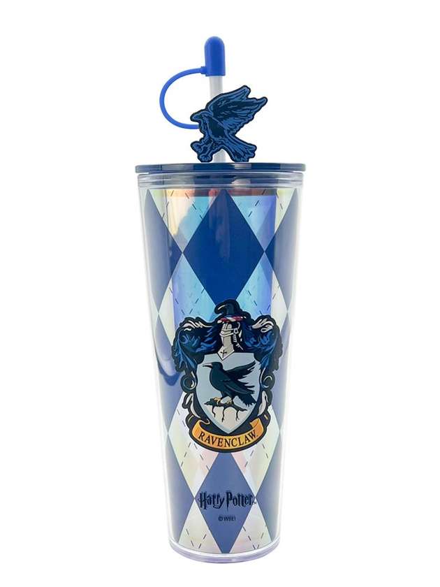 Harry Potter Double Wall Plastic Tumbler with Straw (800mL)(Golden)