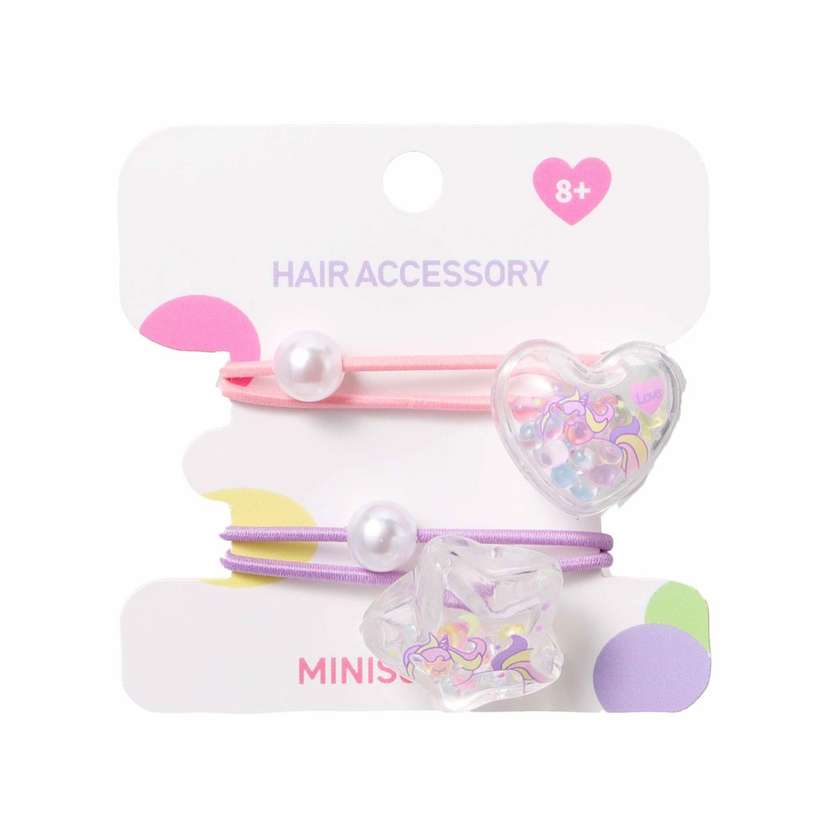 თმის სამაგრი/Unicorn Beads Kids Hair Ties (2 pcs)