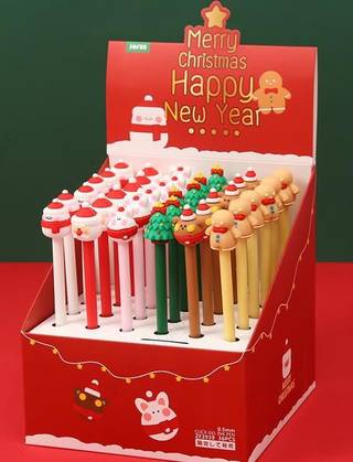 Mini Family Christmas Eve Sign Pen with Cap (6 Assorted Models)