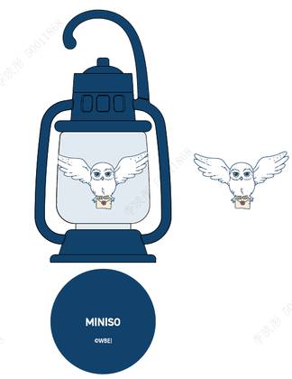 Harry Potter Lantern Night Light(Blue)