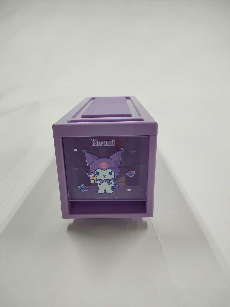 სათავსო ყუთი/Sanrio characters Stackable Drawer with Dividers (Kuromi)