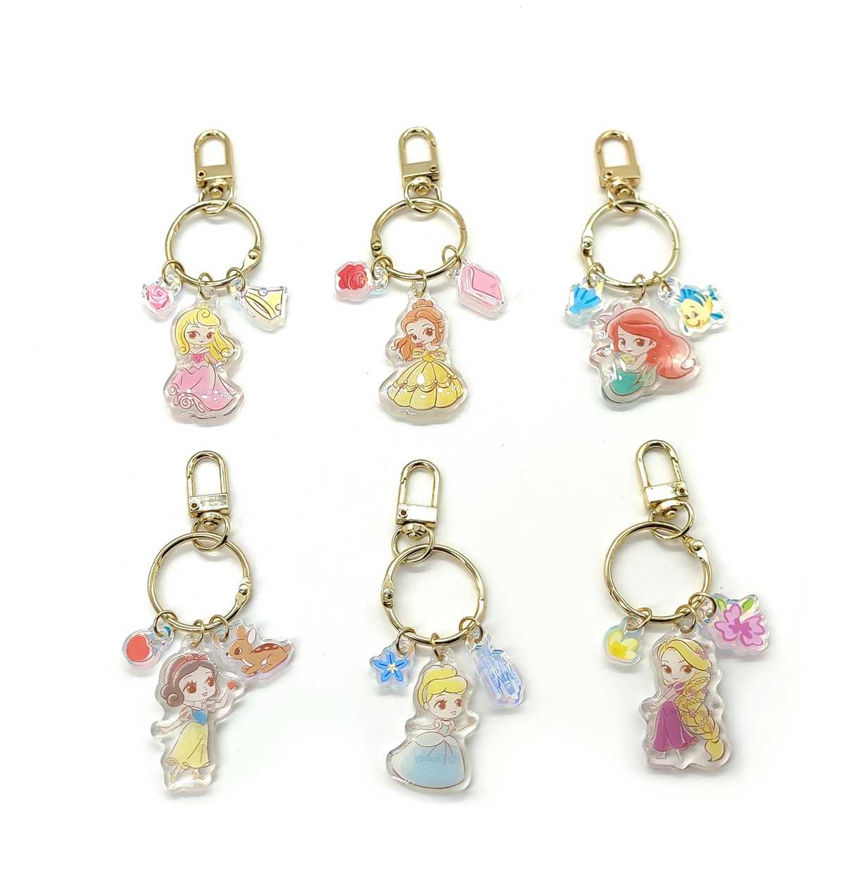Disney Princess Collection Acrylic Keychain