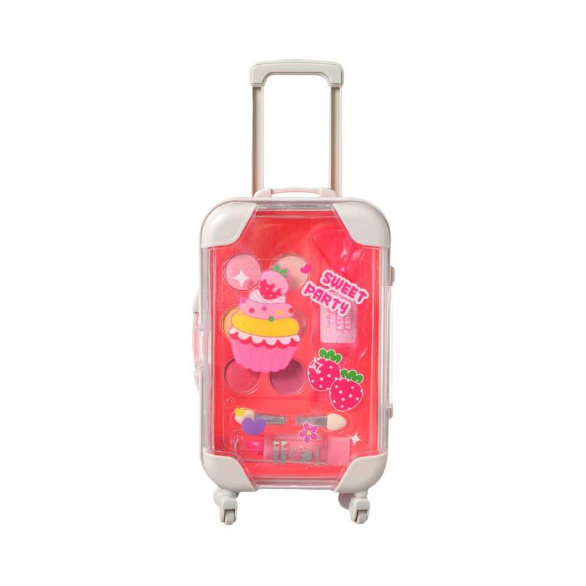 Dessert Theme Series Suitcase-Shaped Makeup Kit(Pink)