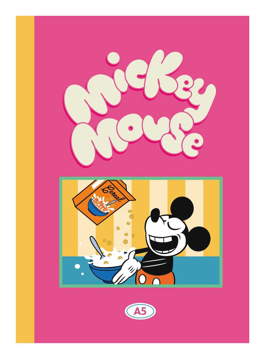 ბლოკნოტი/Disney Mickey Food Collection A5  Glue-bound Book(40 Sheets)