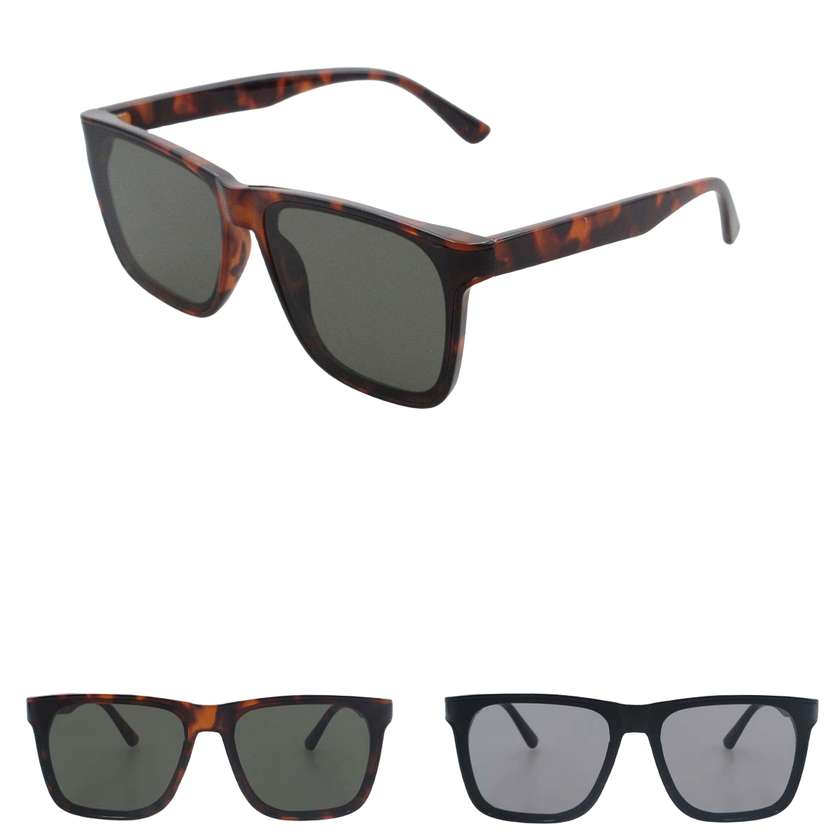 სათვალე/G-044 Curved Lenses Large Frame Sunglasses