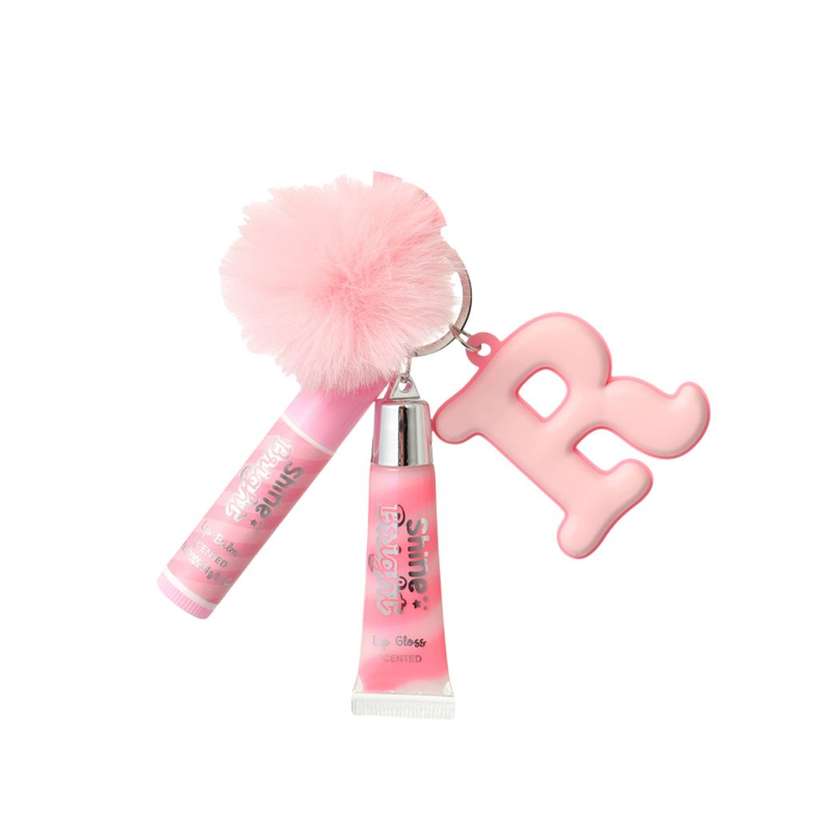 საბავშვო ტუჩის მოვლის ნაკრები/Dessert Theme Letter Design Lip Care Keychain (R)