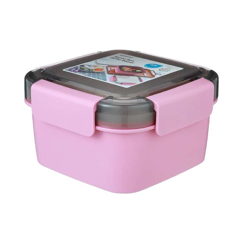 საკვების კონტეინერი/Double Layer Salad Bento Box, 1.1L (Pink)