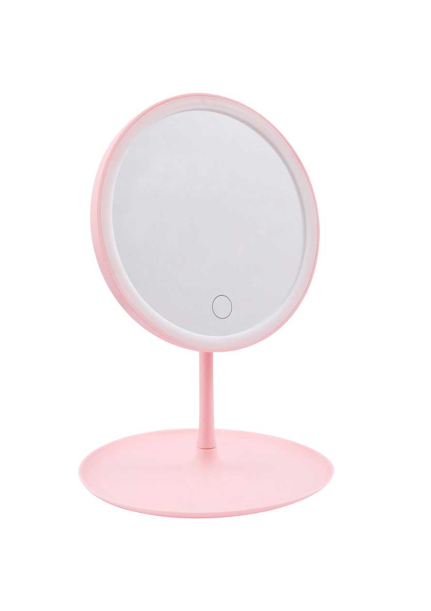 LED Battery Powered Stepless Dimming Round Mirror (4.5V)
