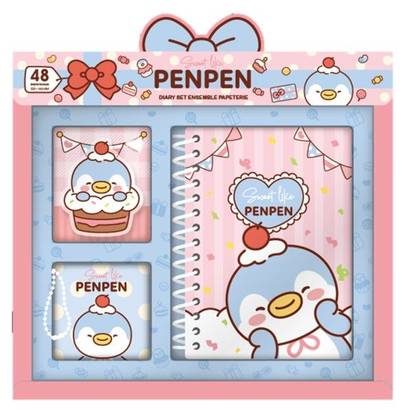 ბლოკნოტი/Mini Family Sweet Collection Diary Set (3 Pcs) (Penpen)