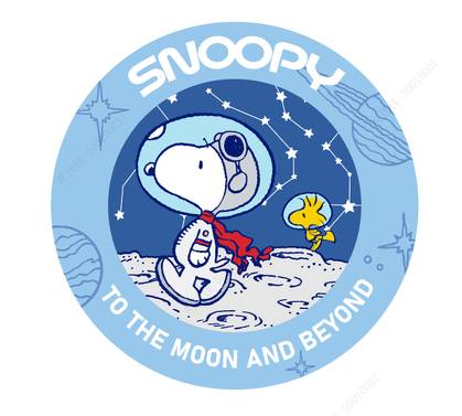 Snoopy the Little Space Explorer Collection Double-Layer Shower Cap