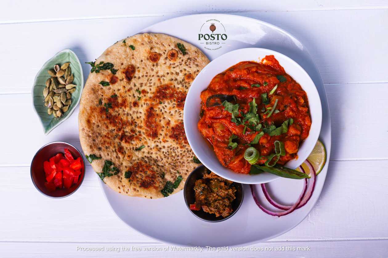 Aloo Paratha with pickle and Raita