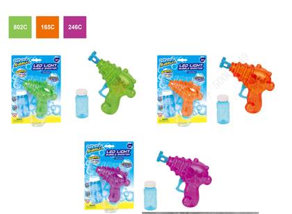 Transparent Bubble Gun(with Light) (B)(3 Assorted Models)