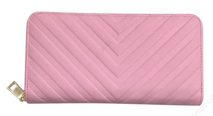 Womens Long Zip Around Wallet(Pink)