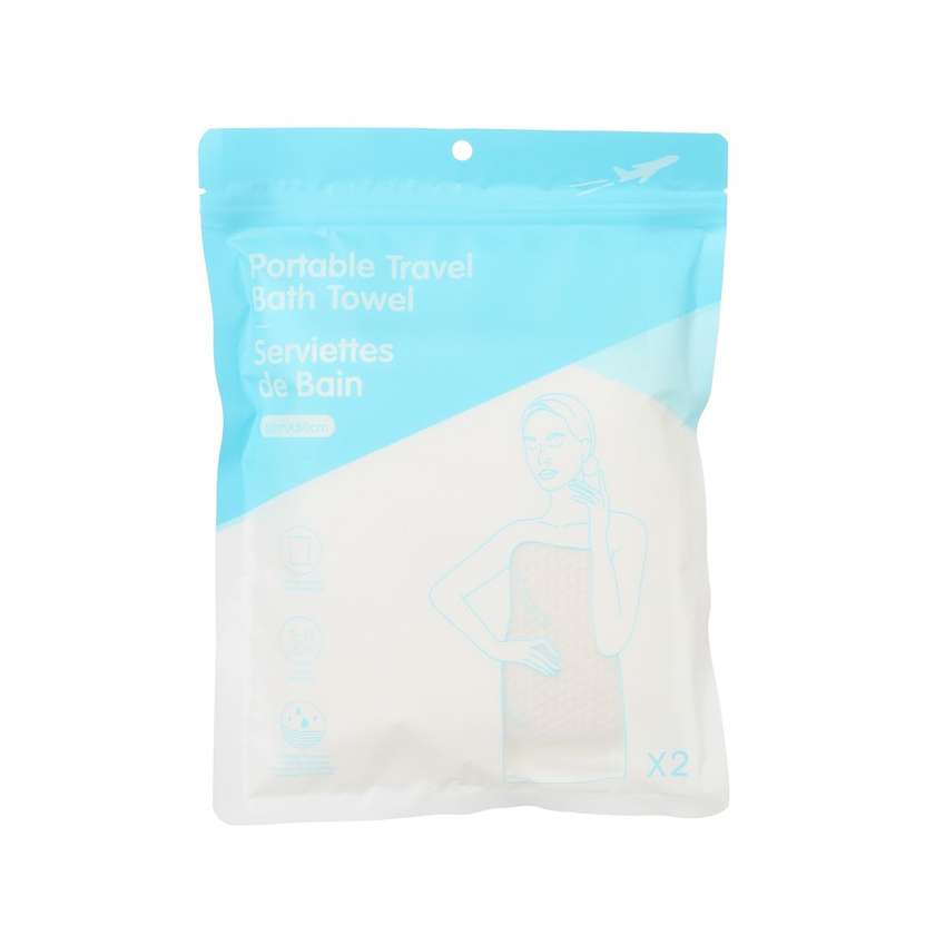 Portable Travel Bath Towel (2 pcs)