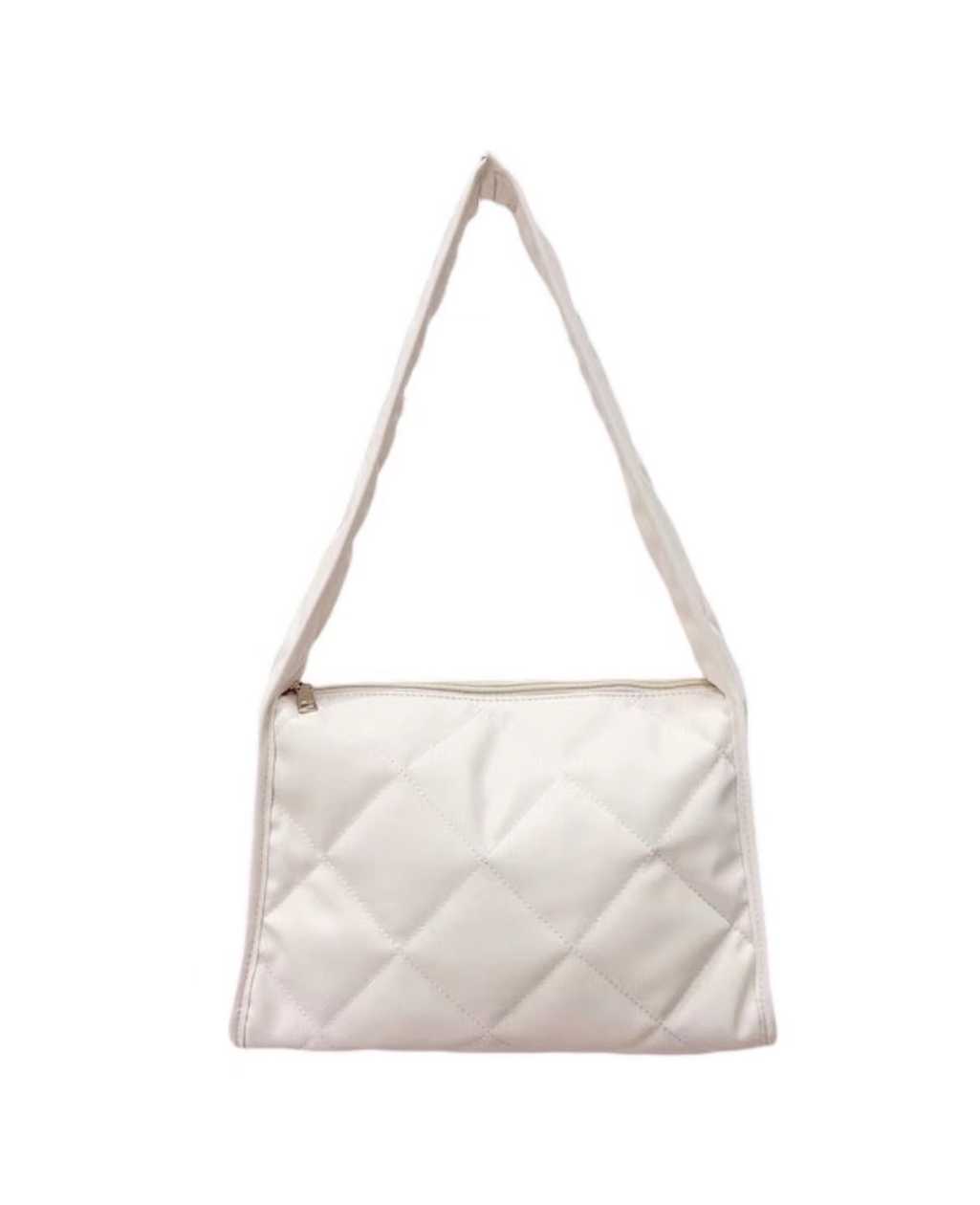 ჩანთა/Quilted Shoulder Bag(White)