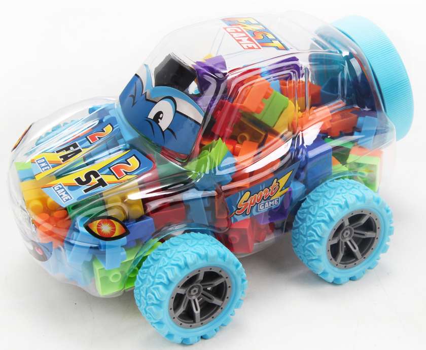 Big Building Blocks - Sports Car (Blue)