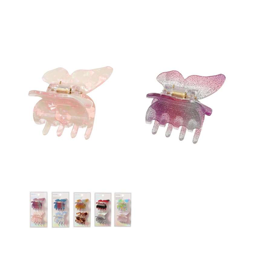 Butterfly Series Hair Claw Clips 3.6 cm (2 pcs)