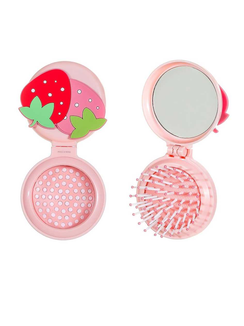 სავარცხელი სარკით/Fruit Series Hair Brush+Mirror-Strawberry