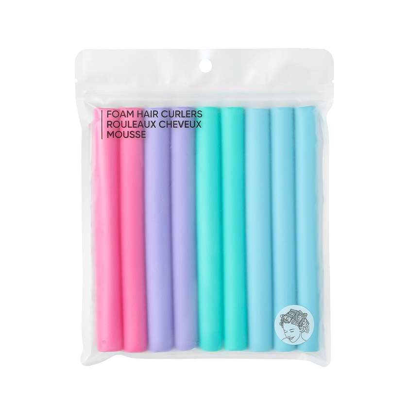 თმის დასახვევი/Foam Hair Curlers 9 pcs (Large)