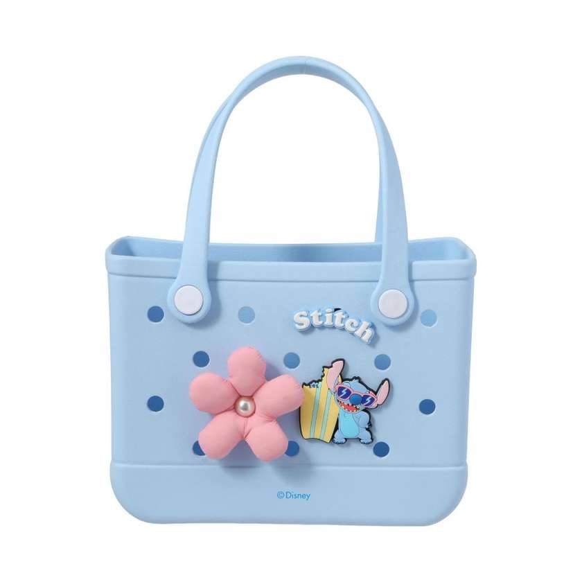 Disney Lilo & Stitch Collection Holes Handheld Bag (Stitch,Blue)